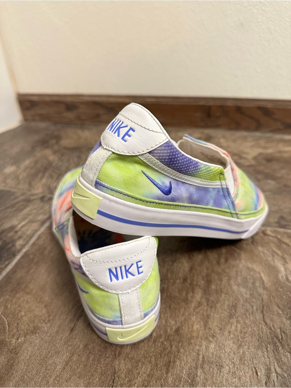 Nike Women's Court Legacy Slip-On Sneakers Tie-Dye Print